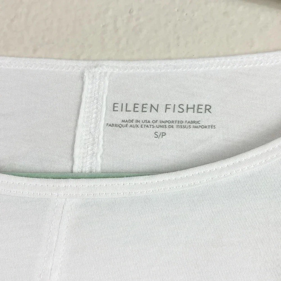 Eileen Fisher Round Neck Top Shirt Tunic in white size Small - Picture 6 of 9